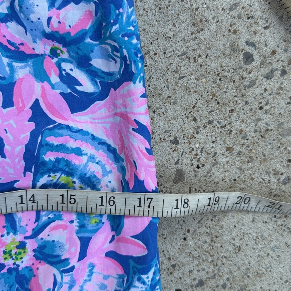 NWT Lilly Pulitzer Rocko Cotton Romper in Blue Tang Sitting Seaside Size 8 - Picture 13 of 16